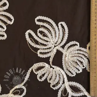Bomullstyg EMBROIDERY Loom En Light brown