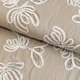 Bomullstyg EMBROIDERY Loom En Light natural