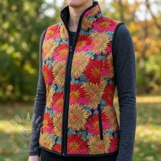 Dekorationstyg jacquard Matcha allover rouge