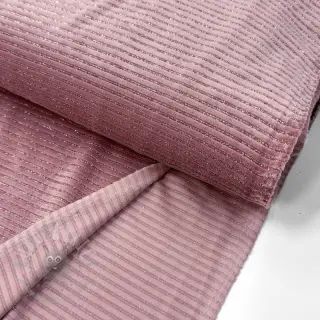 Sammet VELVET LUREX Stripe pink