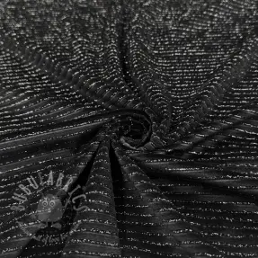 Sammet VELVET LUREX Stripe black