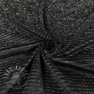 Sammet VELVET LUREX Stripe black
