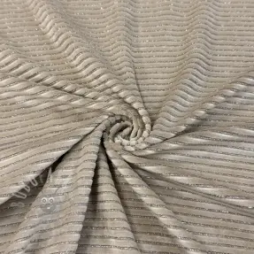 Sammet VELVET LUREX Stripe beige