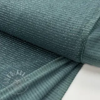 Sammet VELVET LUREX Stripe forest green