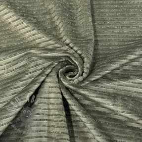 Sammet VELVET LUREX Stripe camo green