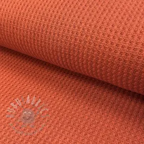 Tröjtrikå WAFFLE BIG KNIT rust
