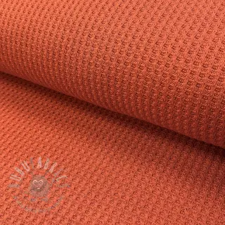 Tröjtrikå WAFFLE BIG KNIT rust