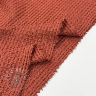 Tröjtrikå WAFFLE BIG KNIT rust
