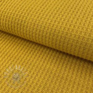 Tröjtrikå WAFFLE BIG KNIT ochre