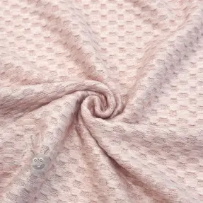 Stickat tyg Angora honey baby pink
