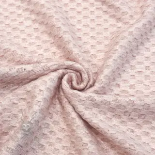 Stickat tyg Angora honey baby pink