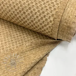 Stickat tyg Angora honey beige