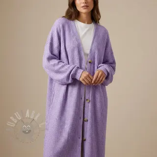 Stickat tyg Angora honey lilac