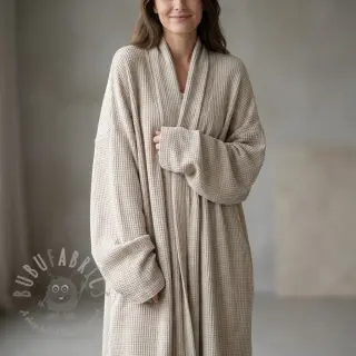 Stickat tyg Angora honey natural