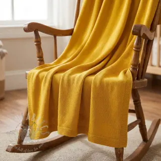 Tröjtrikå BABY KNIT ochre