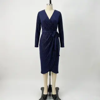 Zamat VELVET LUREX Stripe marine