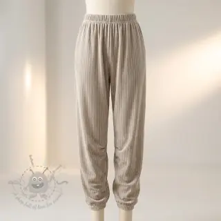 Sammet VELVET LUREX Stripe beige