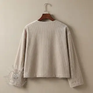 Sammet VELVET LUREX Stripe beige