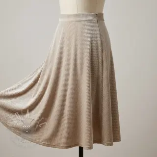 Sammet VELVET LUREX Stripe beige