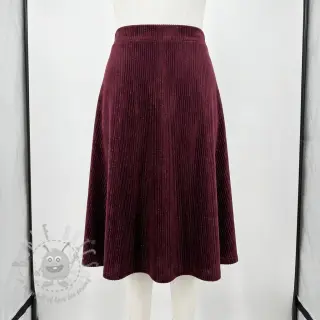 Sammet VELVET LUREX Stripe bordeaux