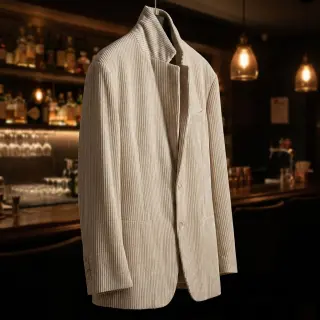 Zamat VELVET LUREX Stripe off white