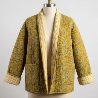 Bavlnená látka QUILT Gange curcuma