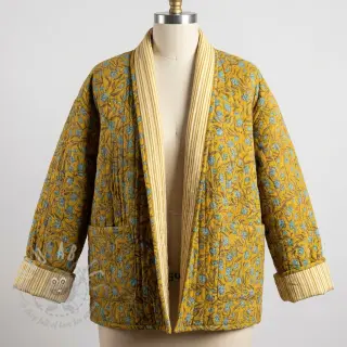 Bomullstyg QUILT Gange curcuma