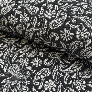 Dekorationstyg jacquard Mumbai allover noir