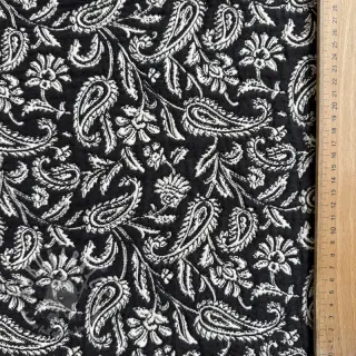 Dekorationstyg jacquard Mumbai allover noir