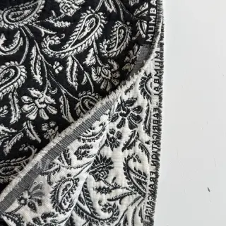 Dekorationstyg jacquard Mumbai allover noir