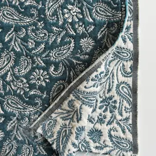 Dekorationstyg jacquard Mumbai allover jade