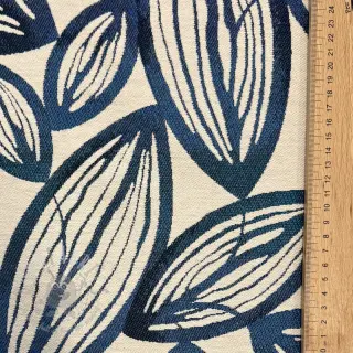 Dekorationstyg jacquard Folia bleu