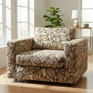 Dekorationstyg jacquard Folia chocolat