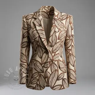Dekorationstyg jacquard Folia chocolat