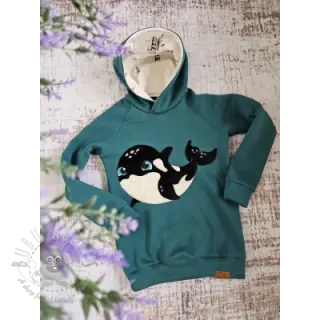 Kardat sweatshirttyg JOGGING petrol