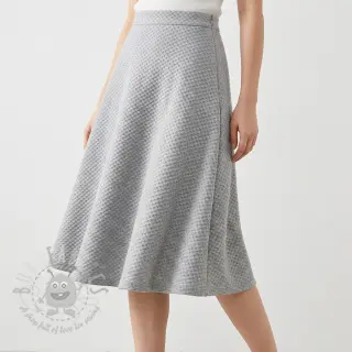 Stickat tyg Angora honey light grey