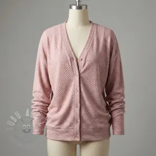 Stickat tyg Angora honey rose