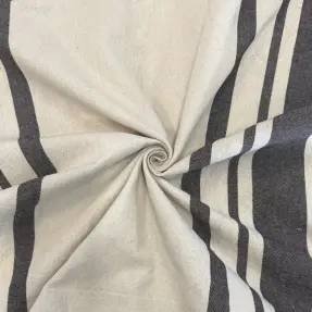 Dekoračná látka Bernadette stripe coffee