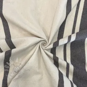 Dekorationstyg Bernadette stripe coffee