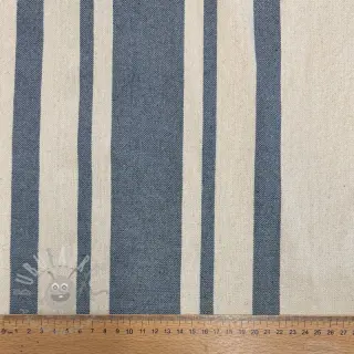 Dekorationstyg Bernadette stripe denim