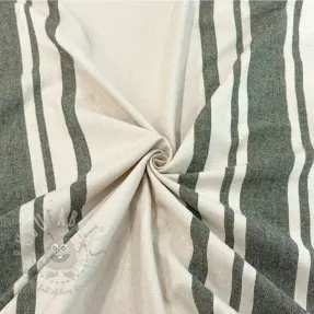 Dekorationstyg Bernadette stripe kaki