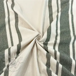 Dekorationstyg Bernadette stripe kaki
