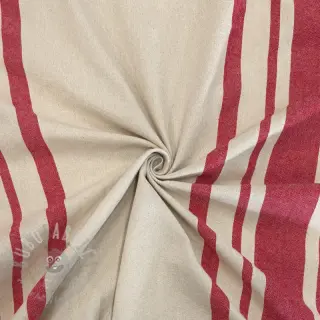 Dekorationstyg Bernadette stripe rouge