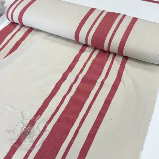 Dekorationstyg Bernadette stripe rouge