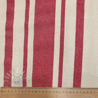 Dekorationstyg Bernadette stripe rouge
