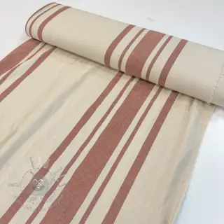 Dekorationstyg Bernadette stripe terracotta