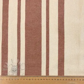 Dekorationstyg Bernadette stripe terracotta