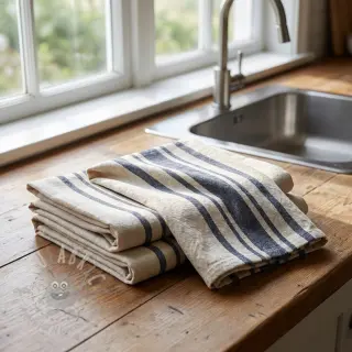Dekorationstyg Bernadette stripe indigo