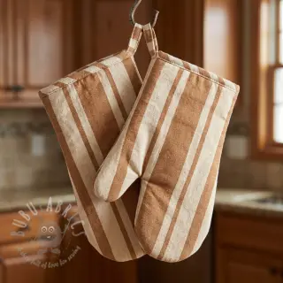 Dekorationstyg Bernadette stripe peanut