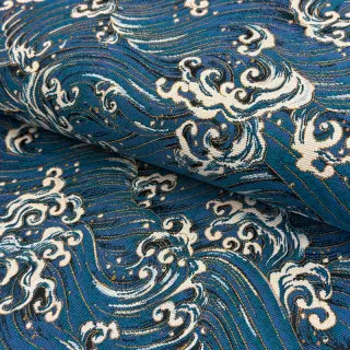 Dekoračná látka jacquard Swell allover bleu
